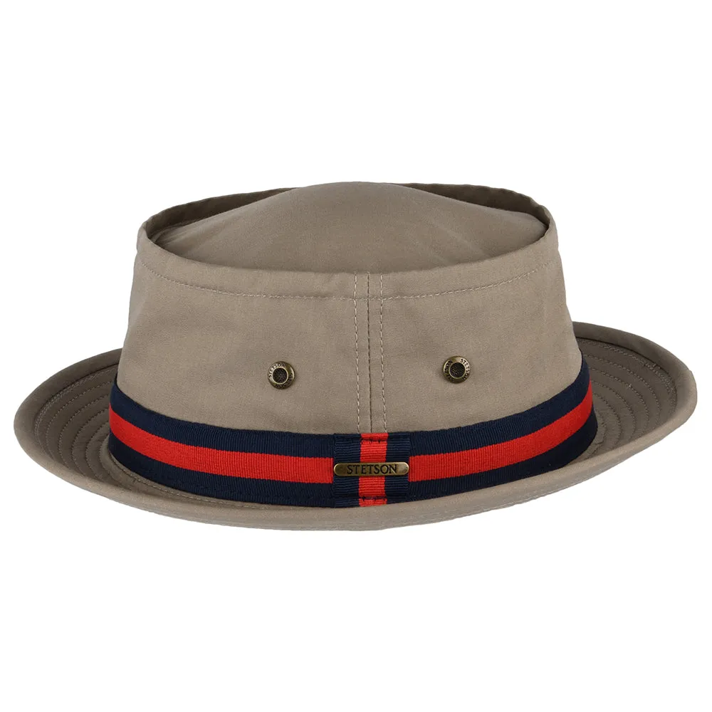 Stetson Hats Fishermans Bucket Pork Pie Hat - Beige