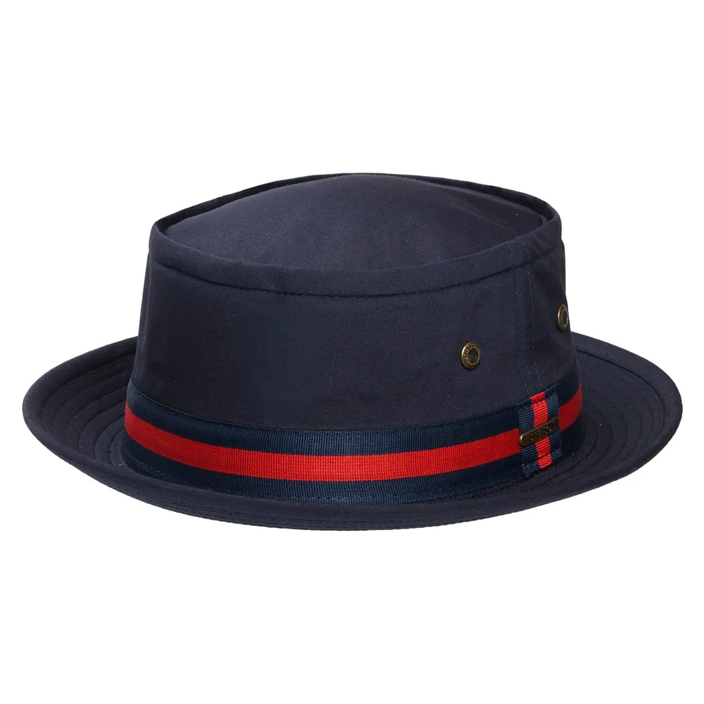 Stetson Hats Fishermans Bucket Pork Pie Hat - Dark Navy