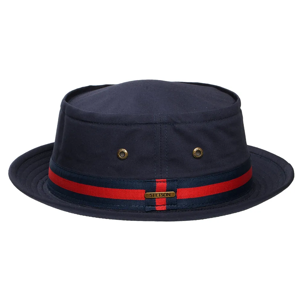 Stetson Hats Fishermans Bucket Pork Pie Hat - Dark Navy