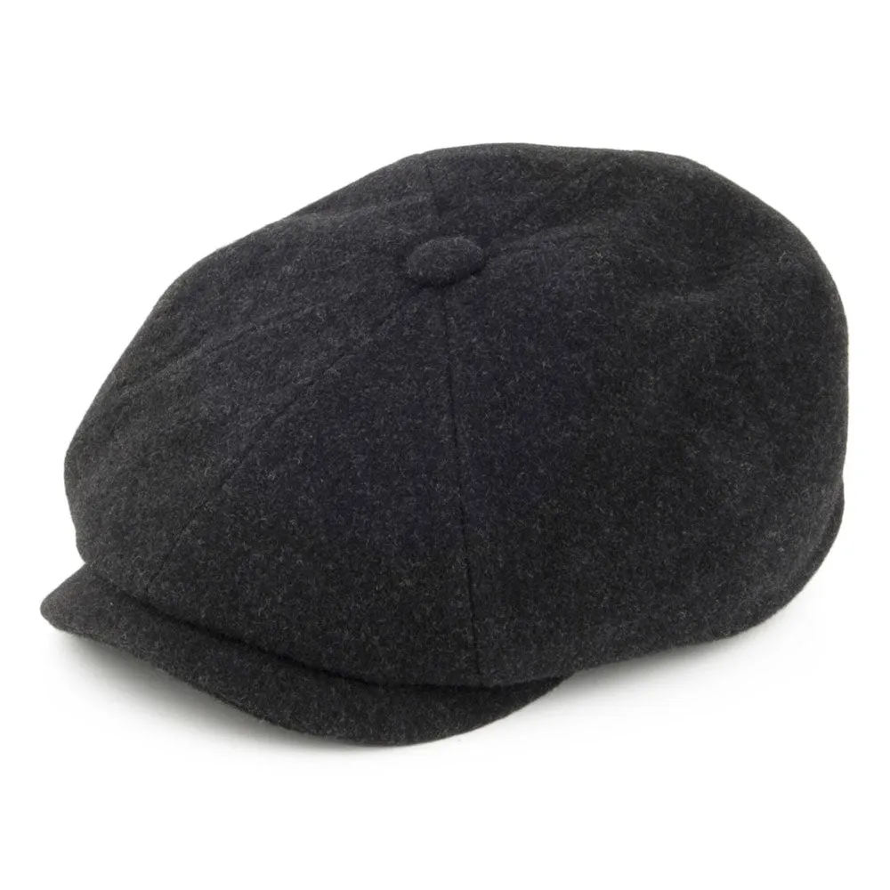 Stetson Hats Hatteras Wool-Cashmere Newsboy Cap - Charcoal