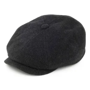 Stetson Hats Hatteras Wool-Cashmere Newsboy Cap - Charcoal