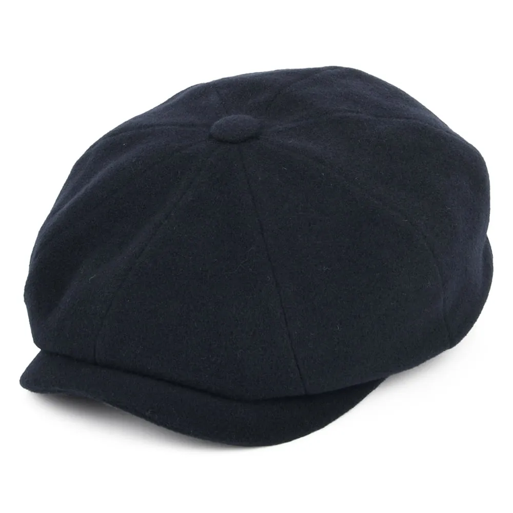 Stetson Hats Hatteras Wool-Cashmere Newsboy Cap - Navy Blue
