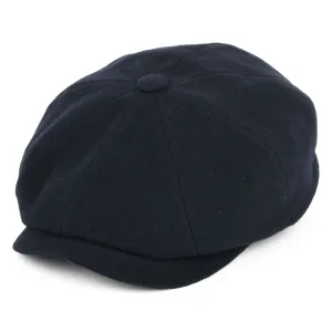 Stetson Hats Hatteras Wool-Cashmere Newsboy Cap - Navy Blue
