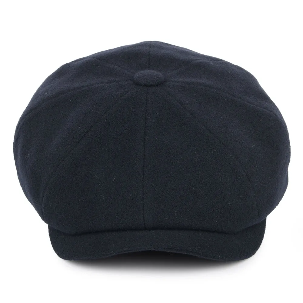 Stetson Hats Hatteras Wool-Cashmere Newsboy Cap - Navy Blue