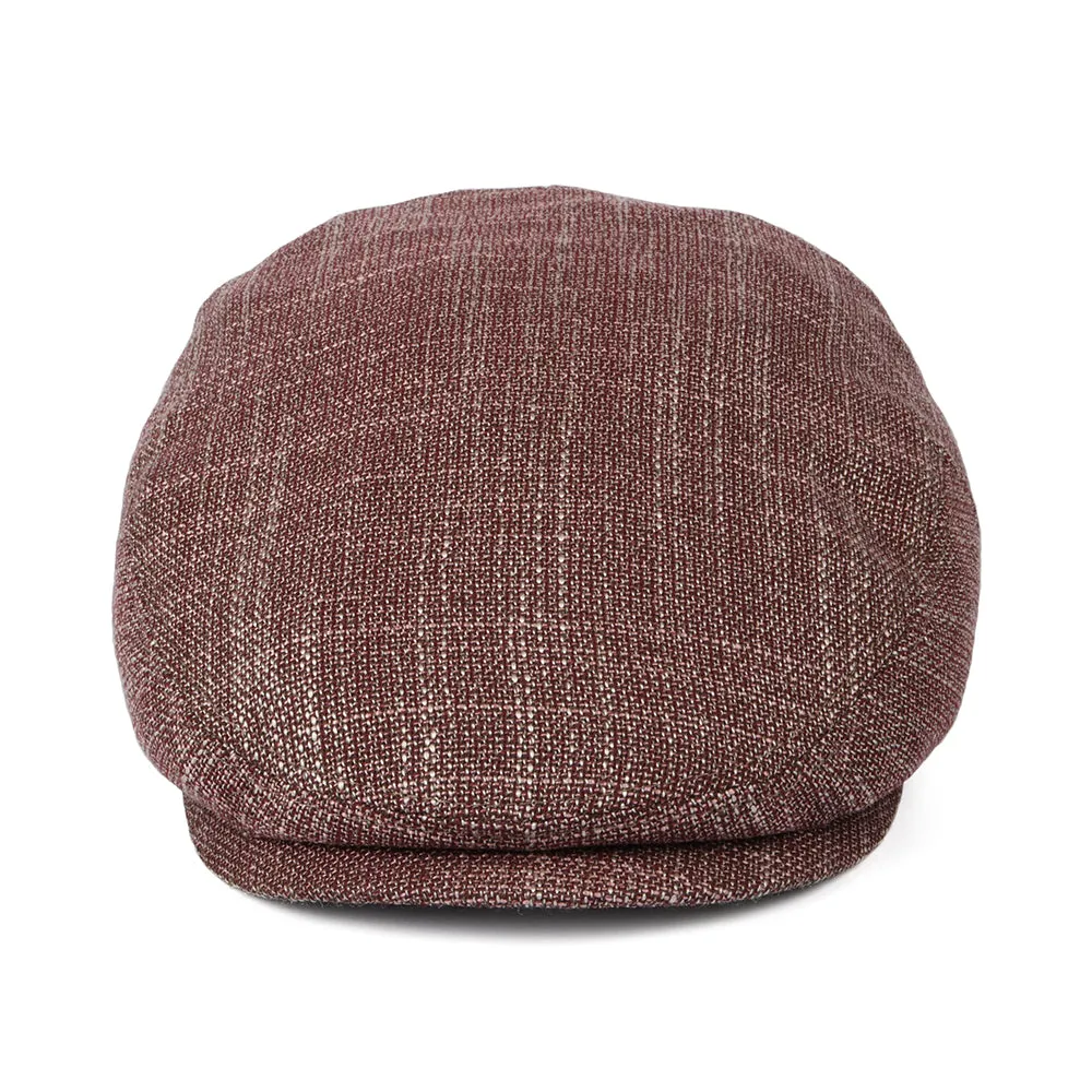 Stetson Hats Kent Virgin Wool-Silk Flat Cap - Red Mix
