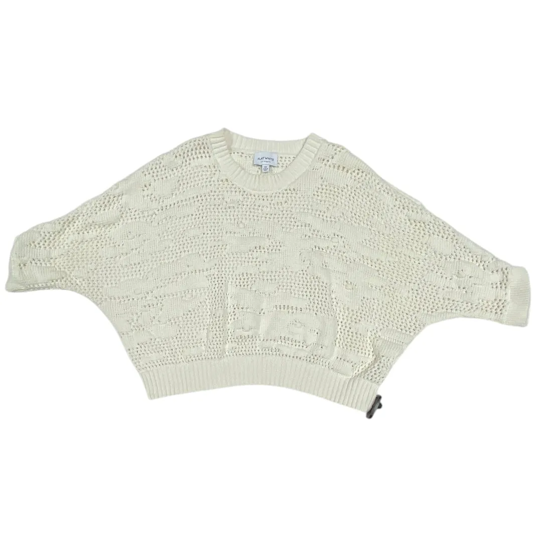 Sweater By Flat White In White, Size:Xs