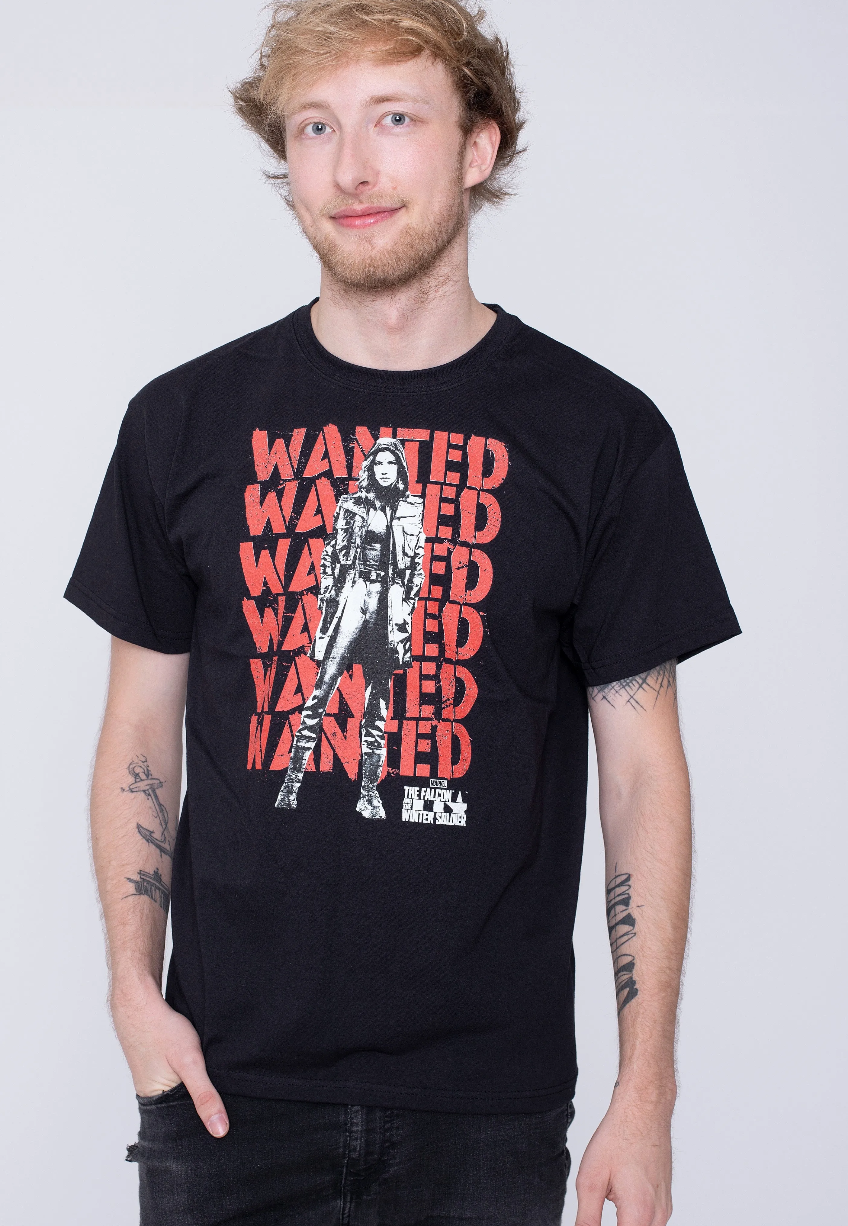 The Falcon & The Winter Soldier - Wanted Repeating - T-Shirt