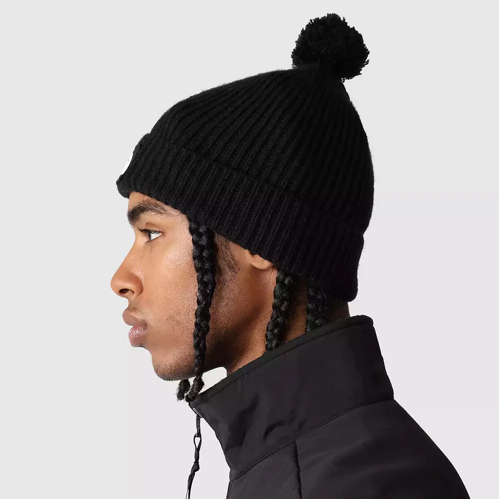 The North Face Hats Logo Box Pom Bobble Hat - Black