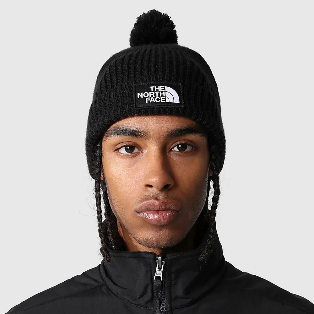 The North Face Hats Logo Box Pom Bobble Hat - Black