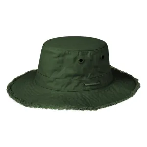 Tilley Hats T3 Fringe Wanderer Cotton Sun Hat - Pine Green
