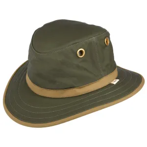 Tilley Hats TWC7 Waxed Cotton Outback Hat - Olive