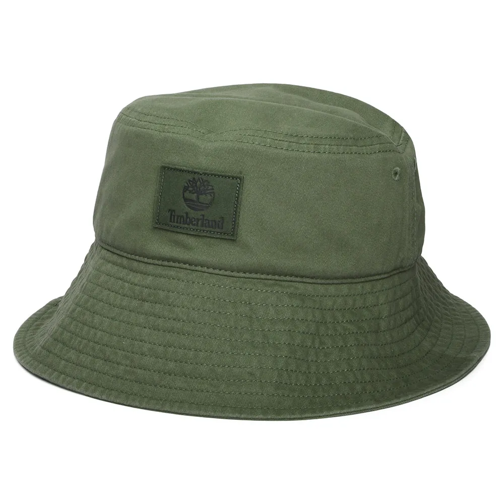Timberland Hats Monochrome Washed Cotton Twill Bucket Hat - Olive