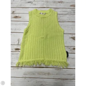 Top Sleeveless By Flat White In Yellow, Size: Xxs