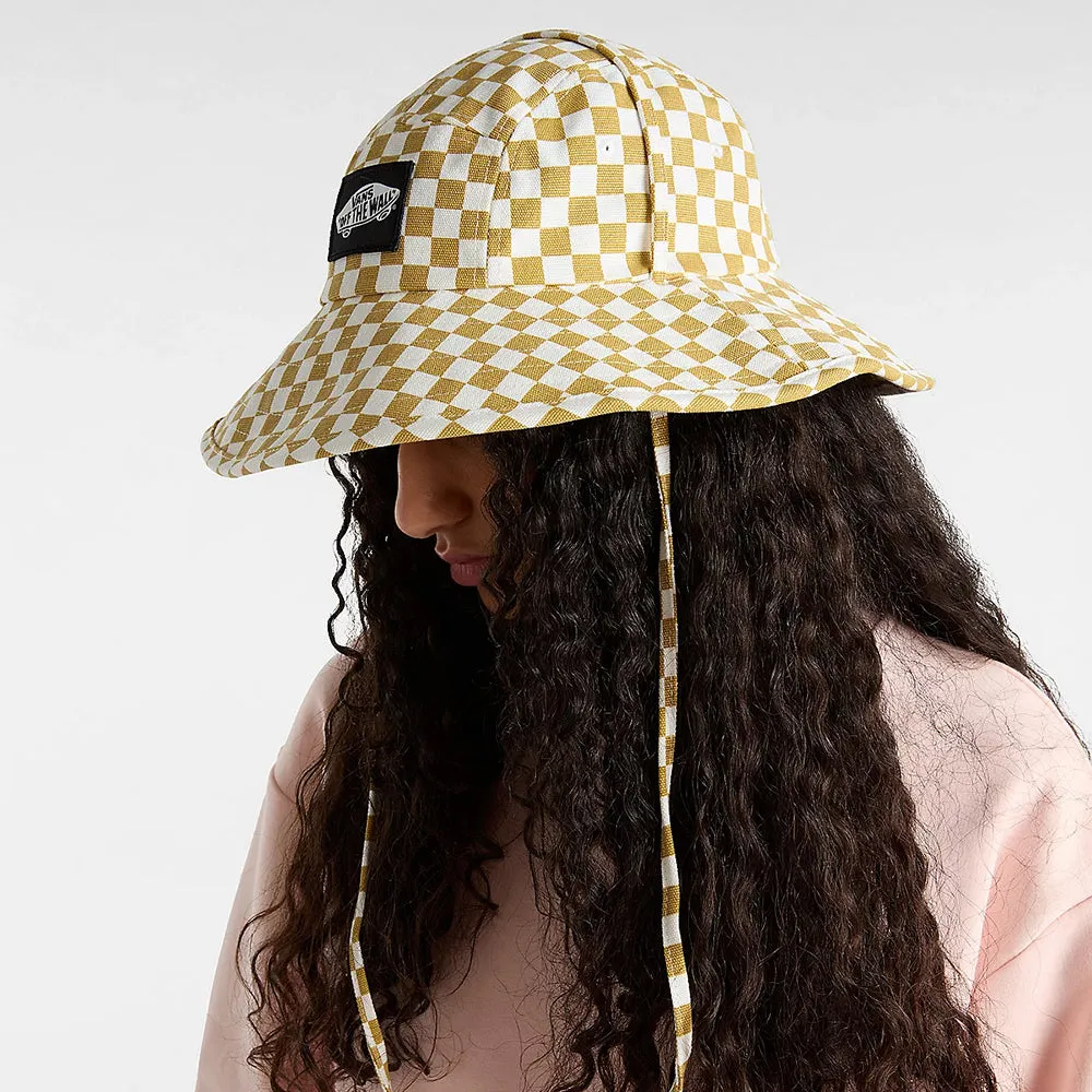 Vans Hats Sunny Side Check Bucket Hat - Sand-White