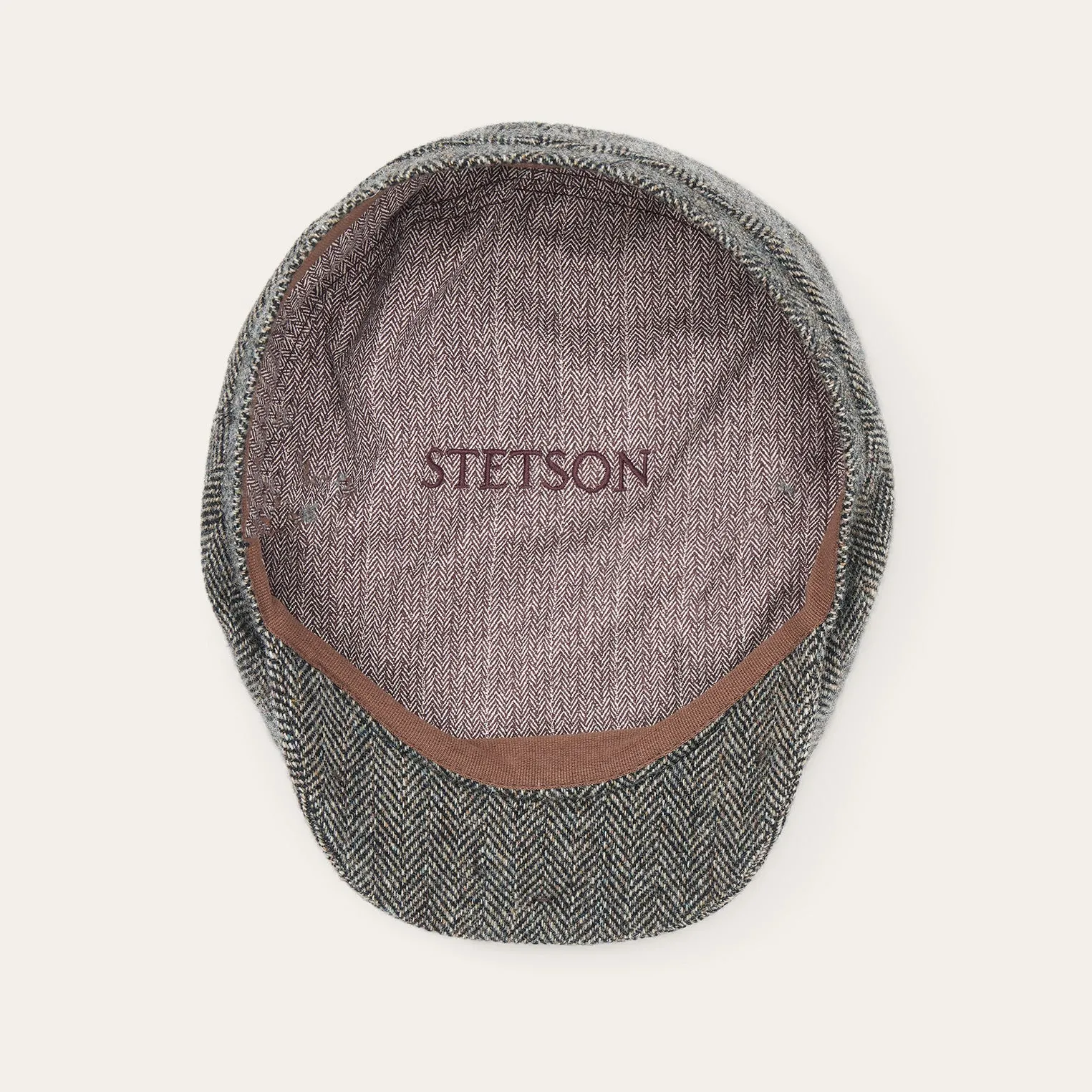 Wool Herringbone Driver Cap -STETSON