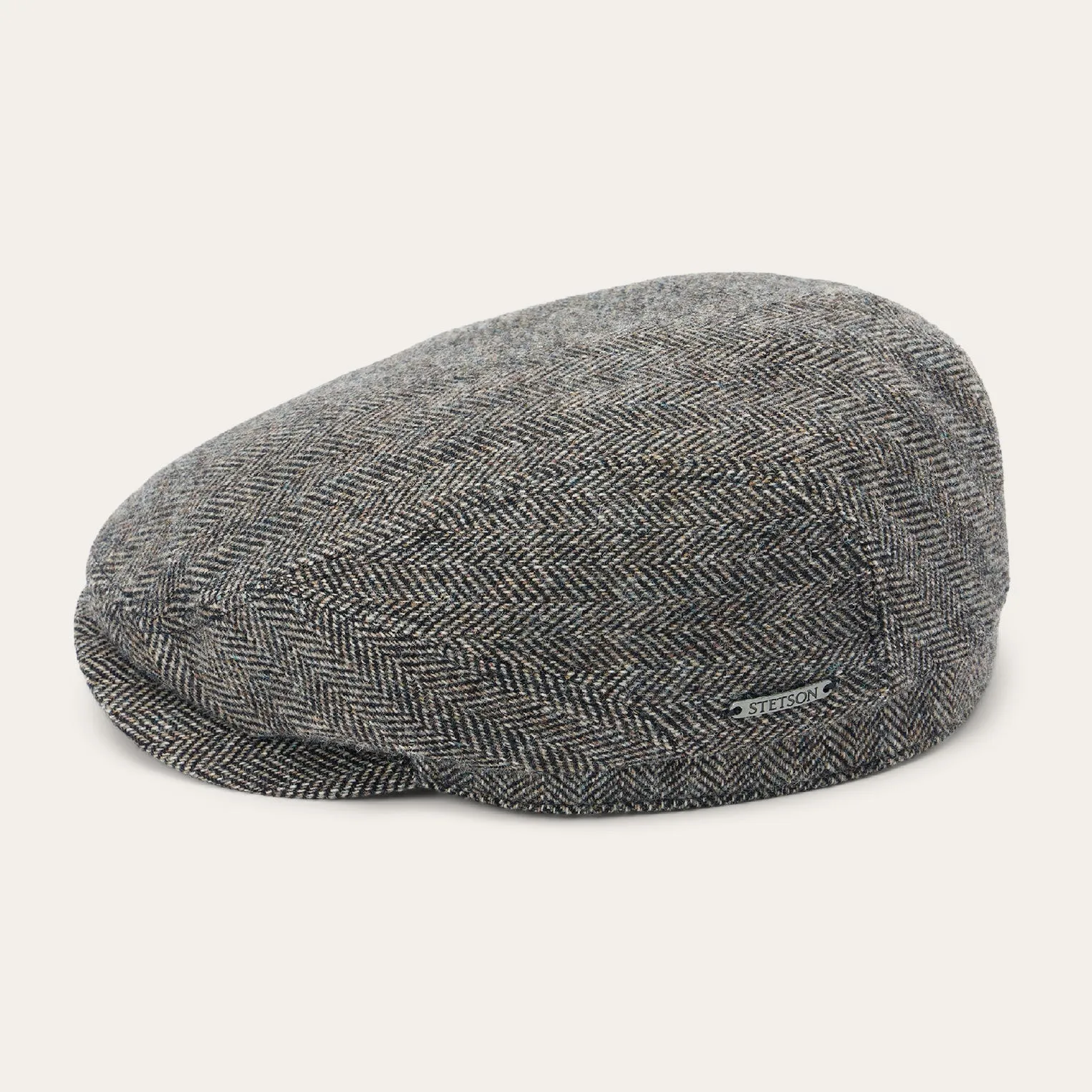 Wool Herringbone Driver Cap -STETSON